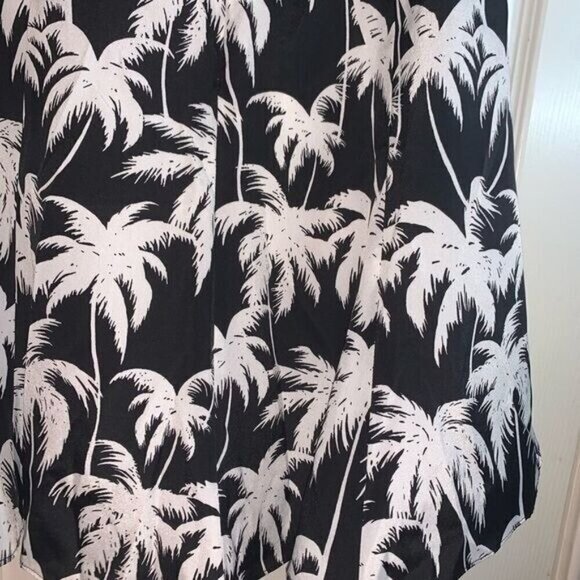 Vince Camuto Black & White Island Palm Tree Print Business Casual Skirt Size 2 - Picture 6 of 10